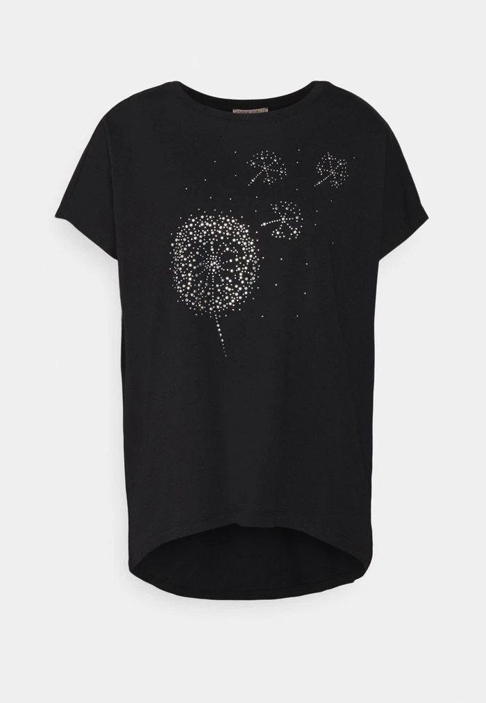 T-Shirt ANNA FIELD Anna Field Print T-shirt Noir Femme | NAK-4975173